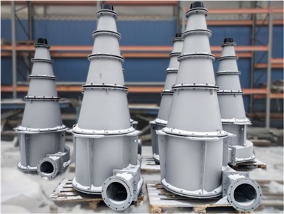 Sunkusis dielektrinis hidrociklonas